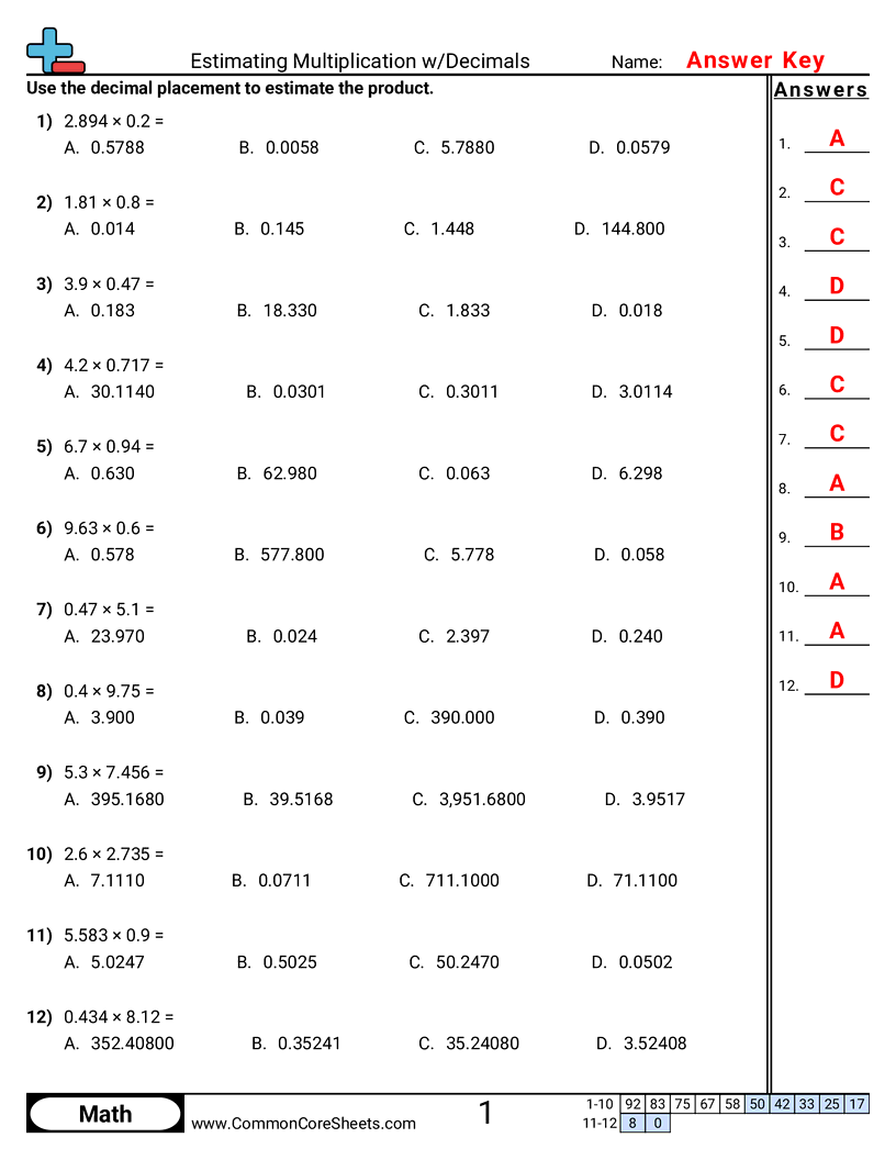 Related worksheet